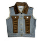 Shea Baby Denim Suede Vest