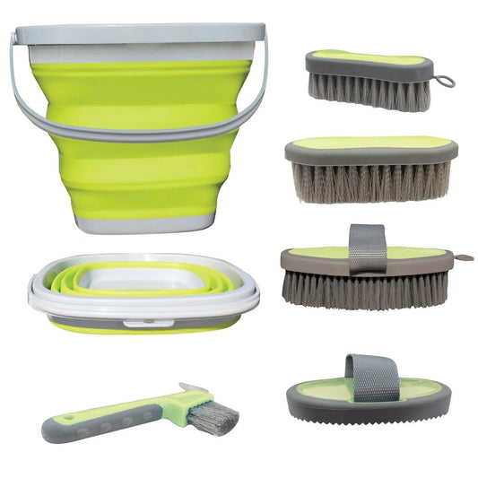 Professional's Choice Tail Tamer Grooming Kit with Collapsible Bucket