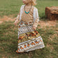 Shea Baby Gold Wild Horses Maxi Skirt