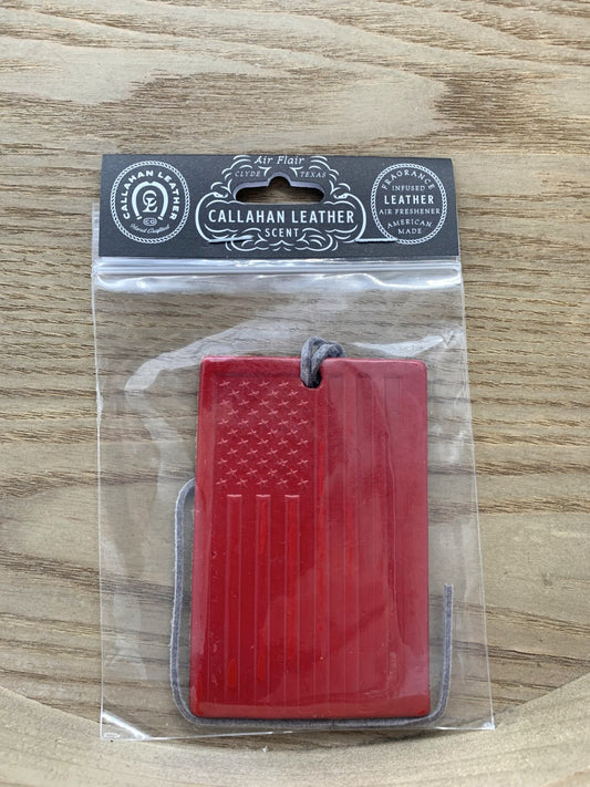 Callahan Leather Co. Rectangle Old Glory Freshie