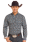 Panhandle Slim Rough Stock Paisley Long Sleeve Button Down Shirt