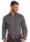 Panhandle Men's Rough Stock Blue Geo Shirt