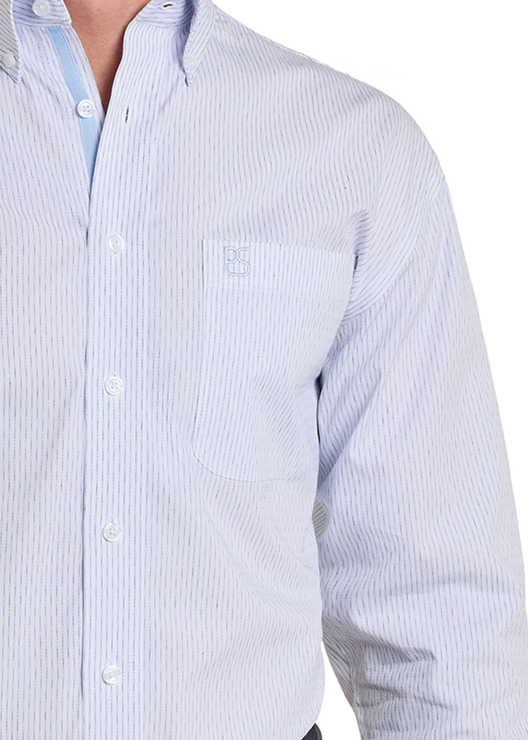 Panhandle Slim Men's Powder Blue Button-Down Shirt