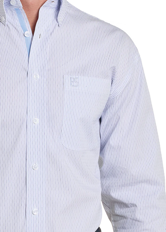 Panhandle Slim Men's Powder Blue Button-Down Shirt