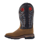 R. Watson Men’s Coffee Distressed Buffalo Wide Square 12″ Waterproof Work Boot