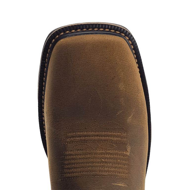 R. Watson Men’s Coffee Distressed Buffalo Wide Square 12″ Waterproof Work Boot