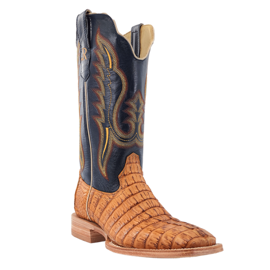 R. Watson Men’s Hornback Caiman Tail Wide Square 13″ Boot