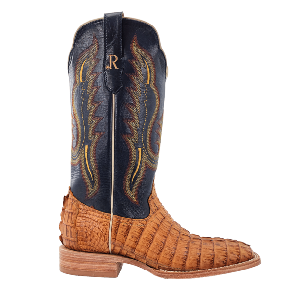 R. Watson Men’s Hornback Caiman Tail Wide Square 13″ Boot