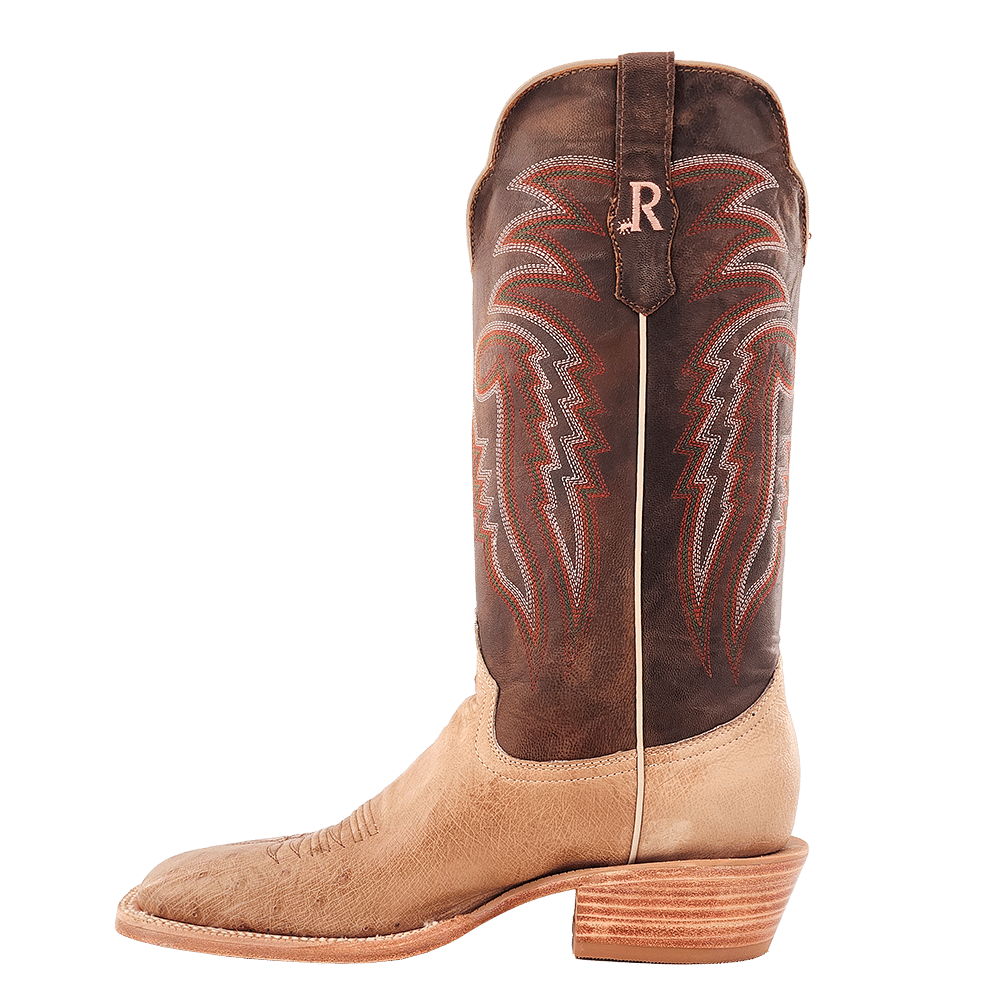 R. Watson Men’s Smooth Ostrich Wide Square 13″ Boot