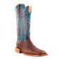 R. Watson Men’s Baby Blue and Palomino Tan Cowhide Wide Square 13″ Boot