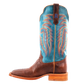 R. Watson Men’s Baby Blue and Palomino Tan Cowhide Wide Square 13″ Boot