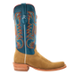 R. Watson Men’s Marine Blue and Sand Roughout Narrow Square 13″ Boot