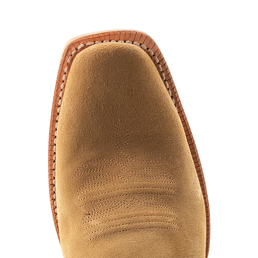 R. Watson Men’s Marine Blue and Sand Roughout Narrow Square 13″ Boot