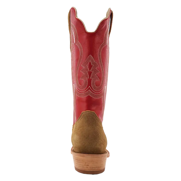 R. Watson Cherry Red Sand Roughout Boot