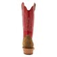 R. Watson Cherry Red Sand Roughout Boot