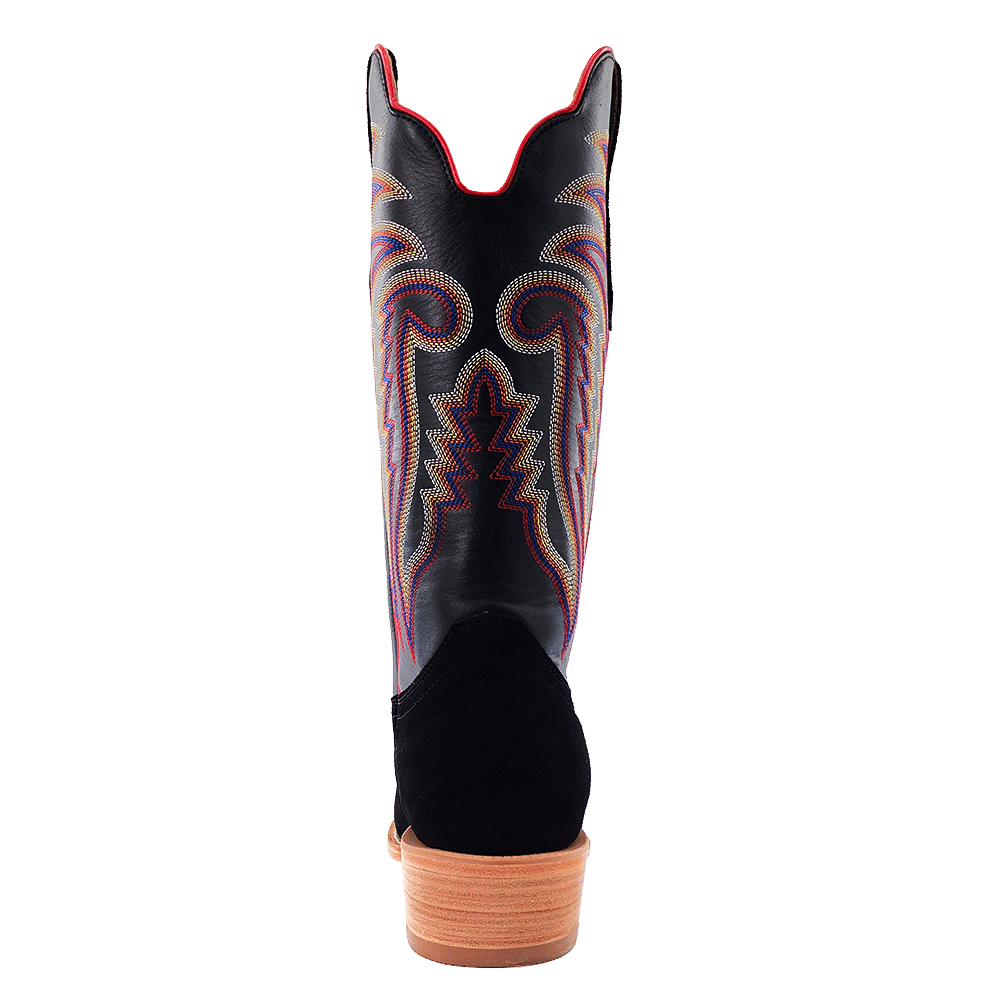 R. Watson Men’s Black Roughout Narrow Square 13″ Boot