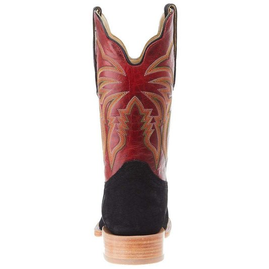 R. Watson Black Boar Barn Red Cowhide Boot