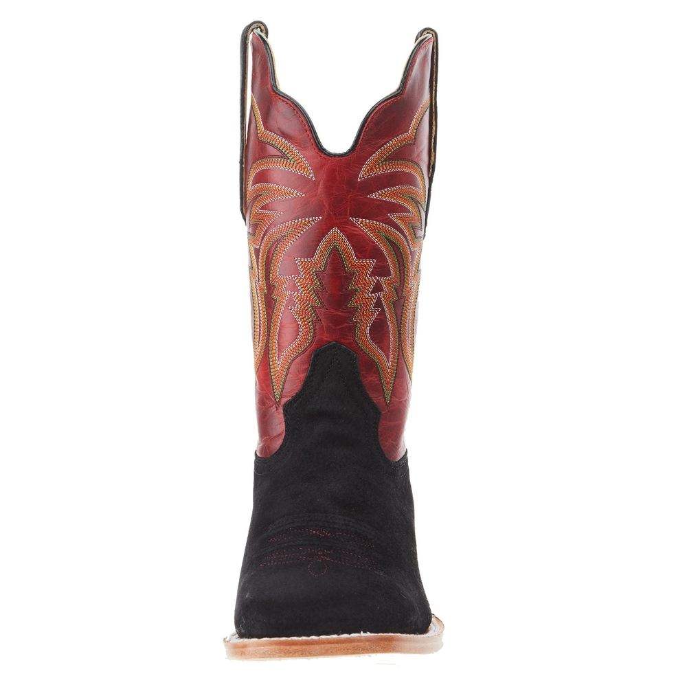 R. Watson Black Boar Barn Red Cowhide Boot