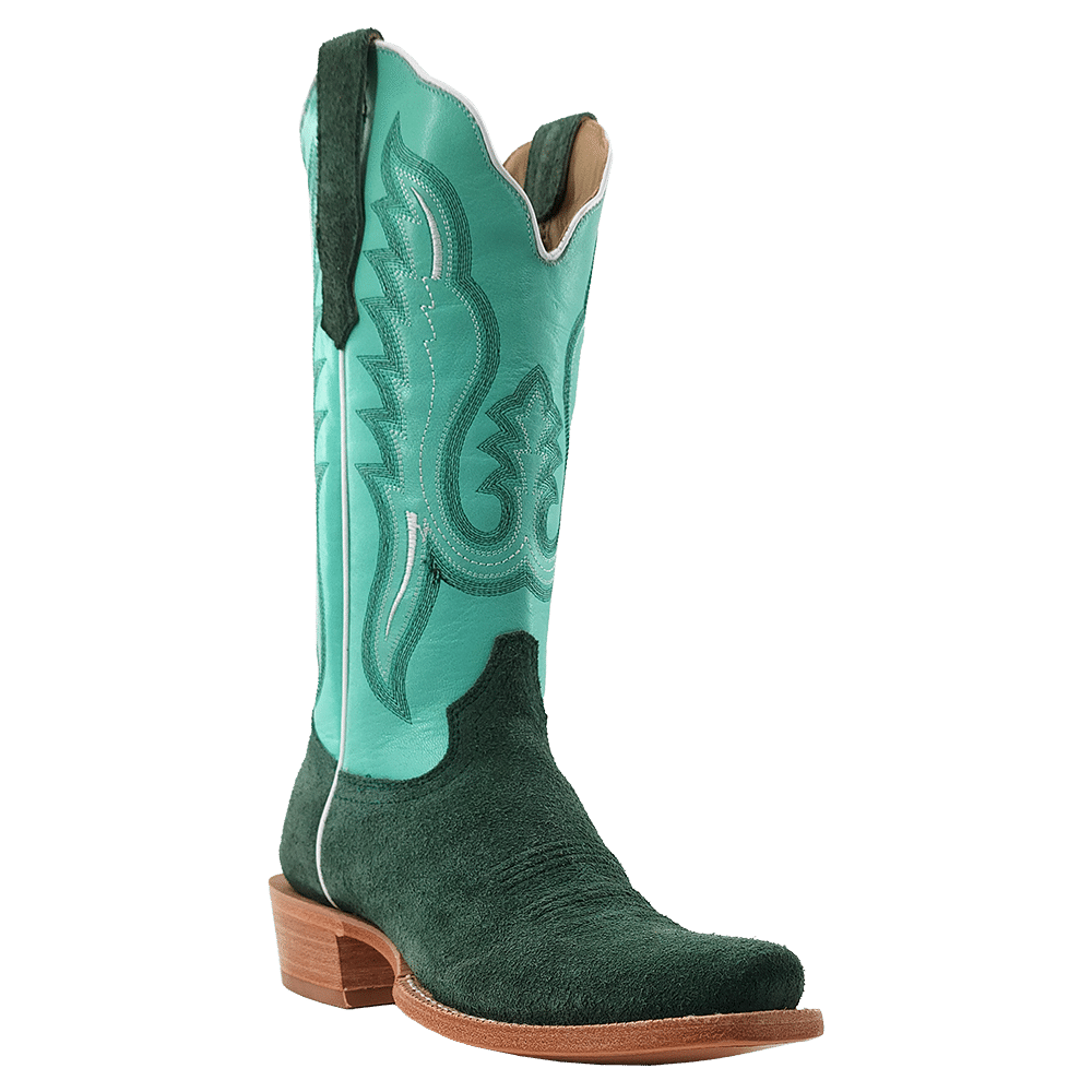 R. Watson Teal Roughout Boot