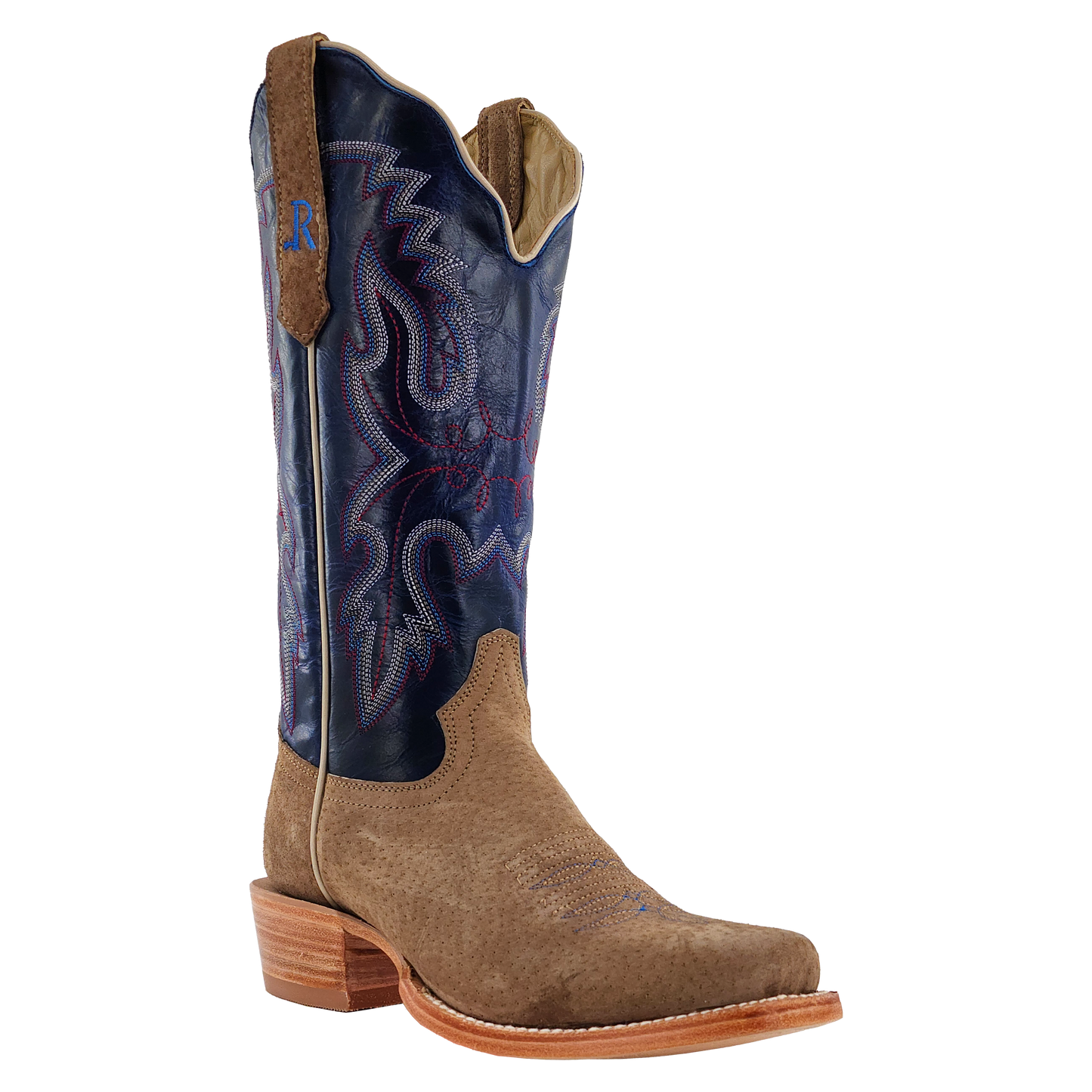 R. Watson Women's Cafe Boar Azule Cowhide Boot