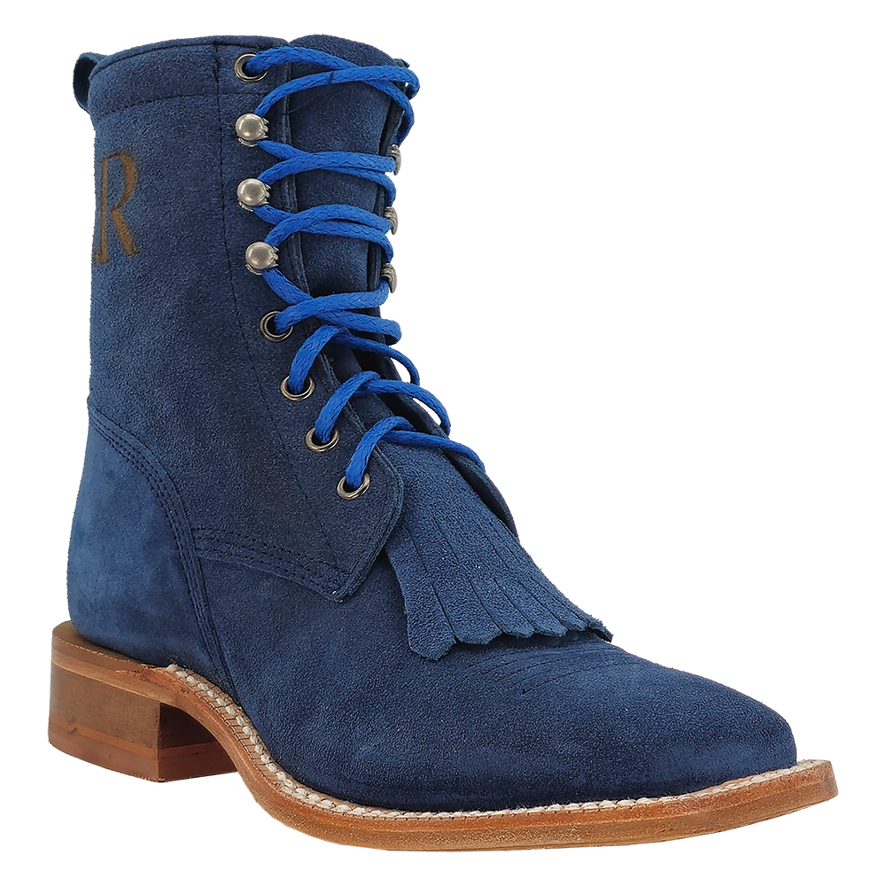 R Watson Women’s Lacer Wide Square 6″ Boot in Royal Blue