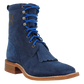 R Watson Women’s Lacer Wide Square 6″ Boot in Royal Blue