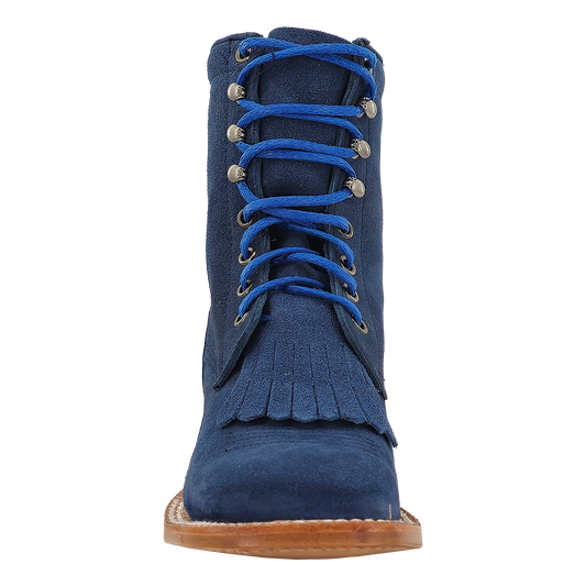 R Watson Women’s Lacer Wide Square 6″ Boot in Royal Blue