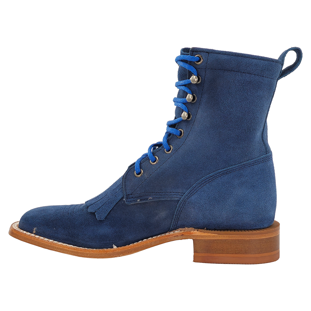 R Watson Women’s Lacer Wide Square 6″ Boot in Royal Blue