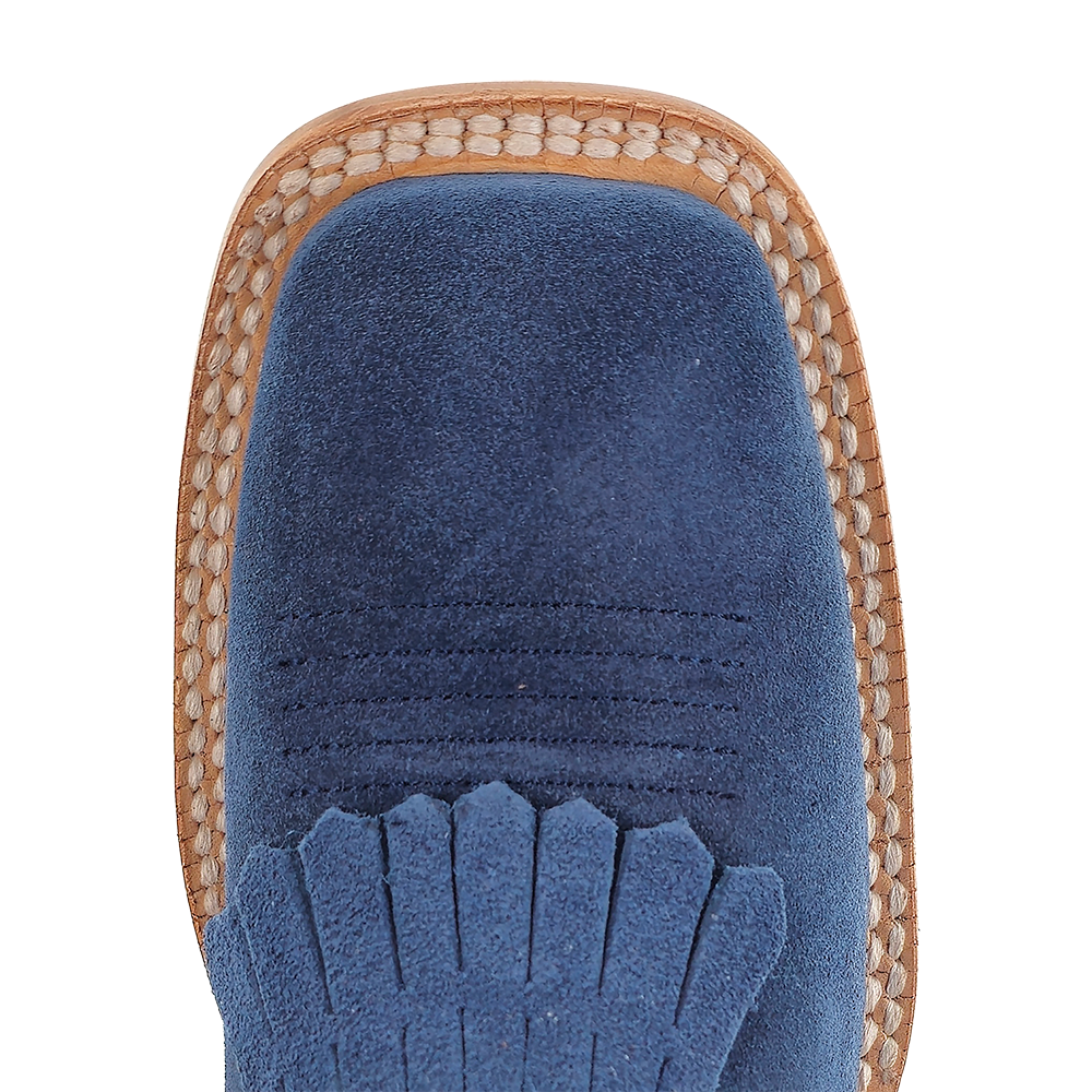 R Watson Women’s Lacer Wide Square 6″ Boot in Royal Blue