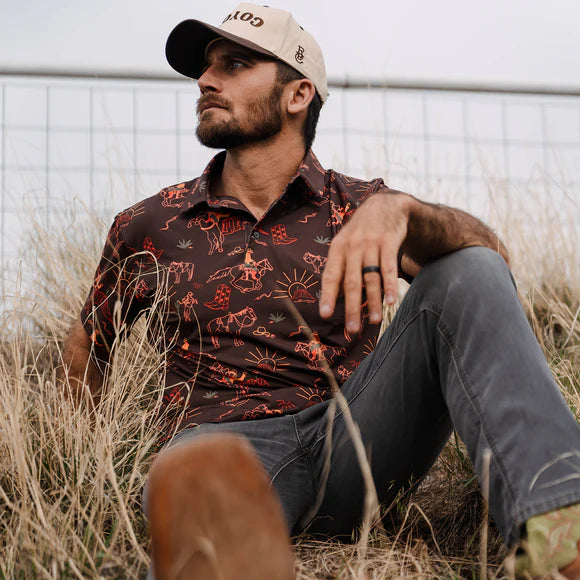 Raised By Coyotes Red Rock Rider Polo