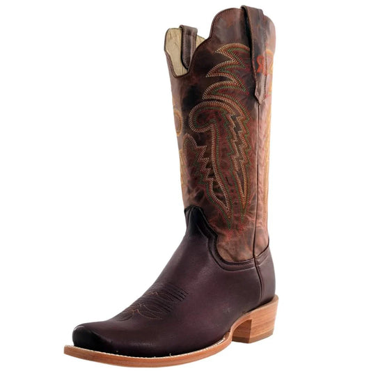 R. Watson Men's Chocolate Deer Desert Miel Cowhide Boot