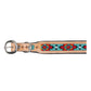 Poppy of the Plains Hand-Tooled Dog Collar