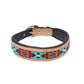 Poppy of the Plains Hand-Tooled Dog Collar