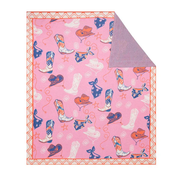 Prairie Rose Roundup Throw Blanket