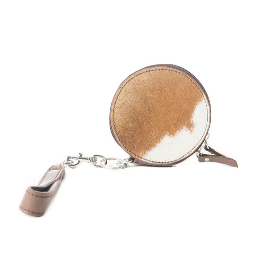 Myra Mesa Halo Hairon Coin Pouch in Mocha Marble