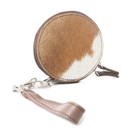 Myra Mesa Halo Hairon Coin Pouch in Mocha Marble