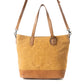 Myra Amber Dune Leather Bag in Rustic Mustard