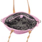 Myra Amber Dune Leather Bag in Pink