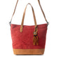 Myra Amber Dune Leather Bag in Red