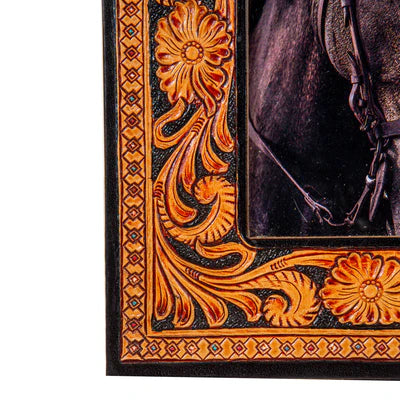 Classic Country Hand-Tooled Picture Frame