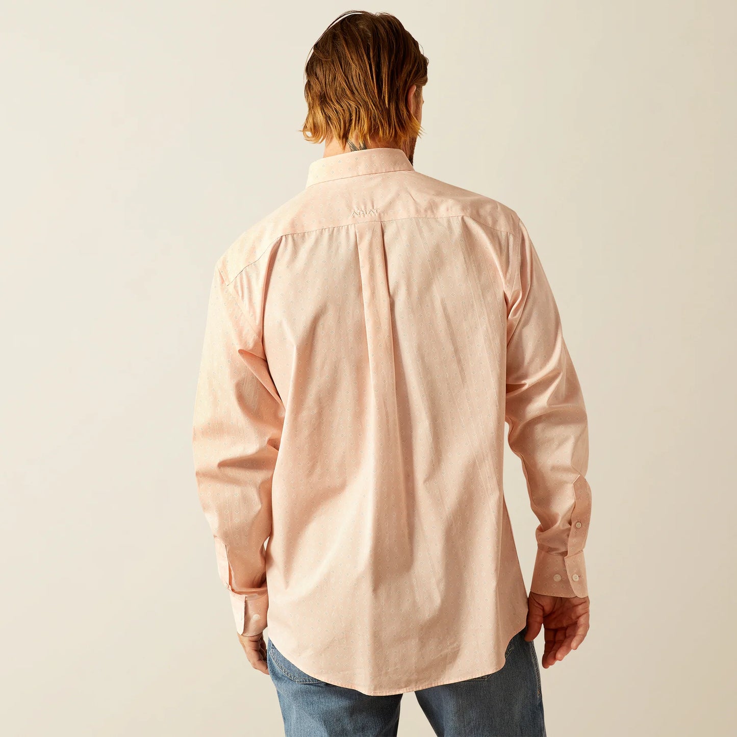 Ariat Wrinkle Free Ashton Classic Fit Pink Shirt