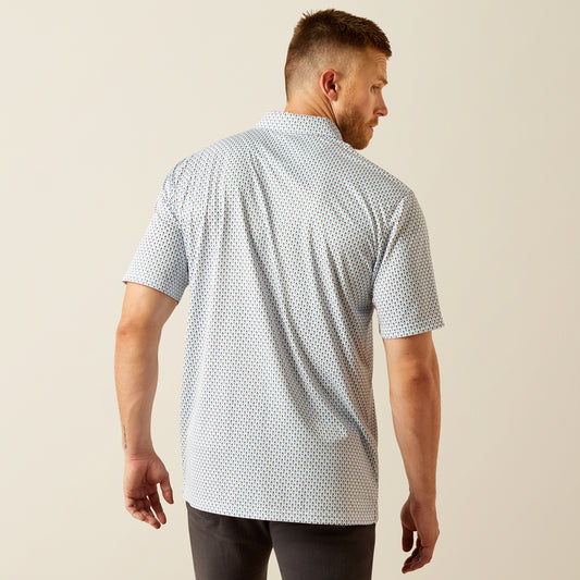 Ariat All Over Print White Polo