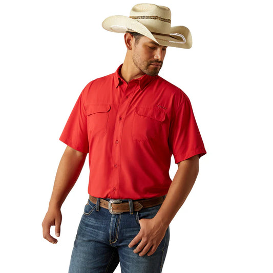Ariat VentTEK Outbound Classic Fit Shirt in Haute Red