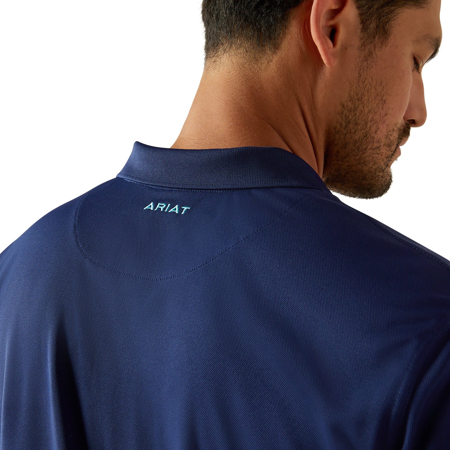 Ariat Men's TEK Solid Blue Depths Polo Shirt
