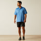 Ariat Charger 2.0 Blue & Black Geo Printed Polo