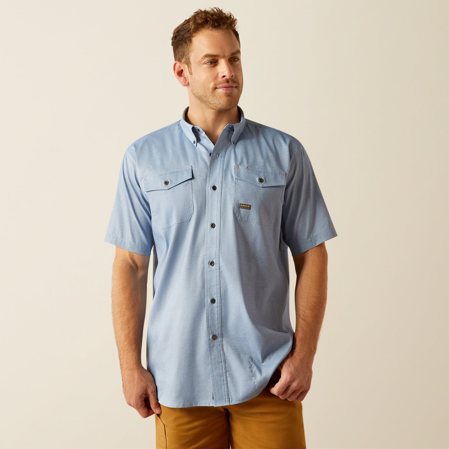 Ariat Rebar VentTEK Blue Work Shirt