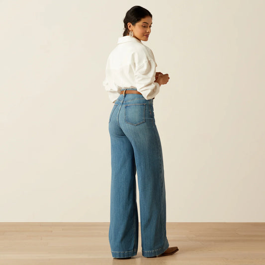 Ariat Ultra High-Rise Sloane Wide Leg Jean in Delaware