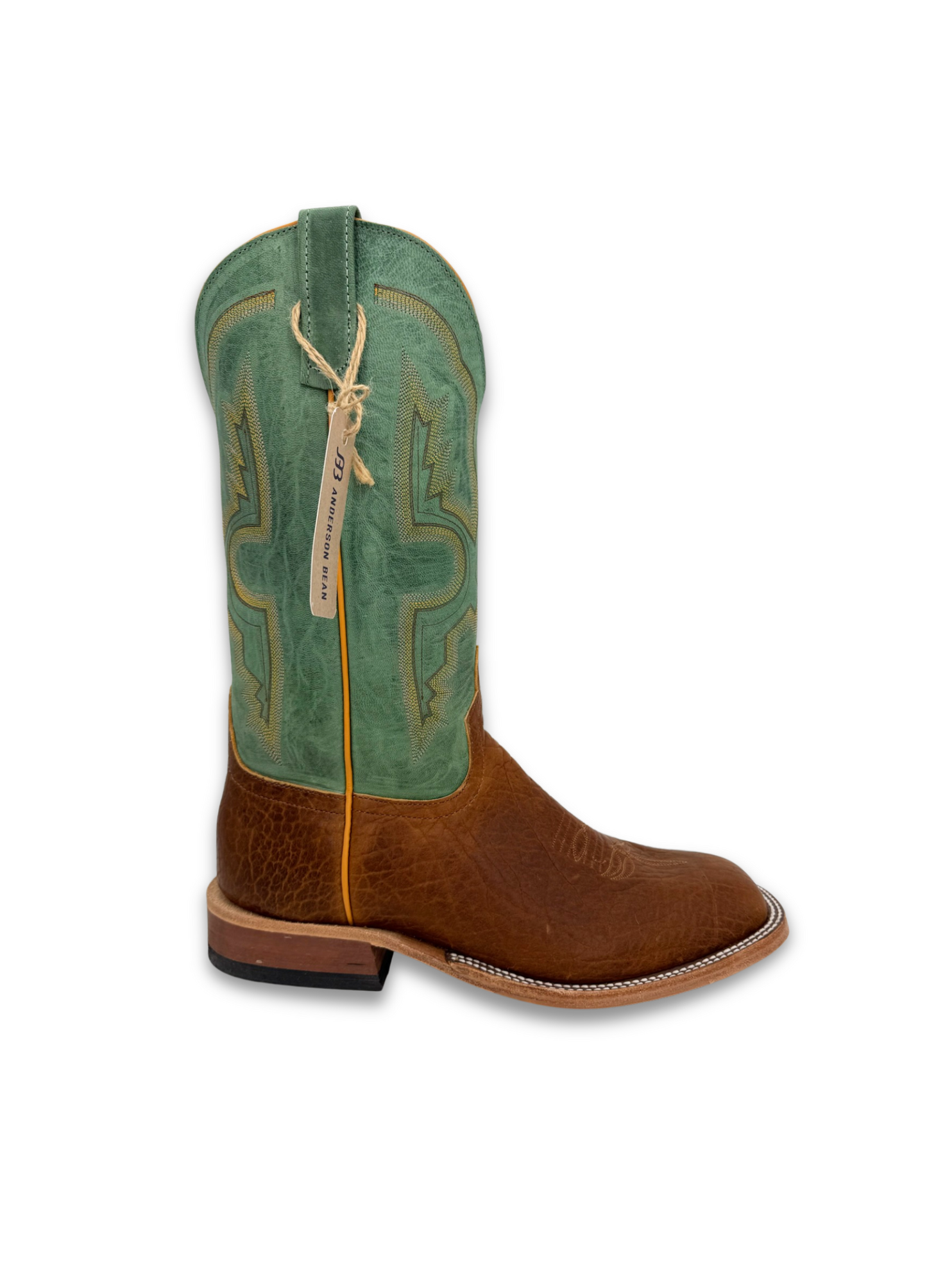 Anderson Bean Cognac Tucson Bison Cowboy Boot