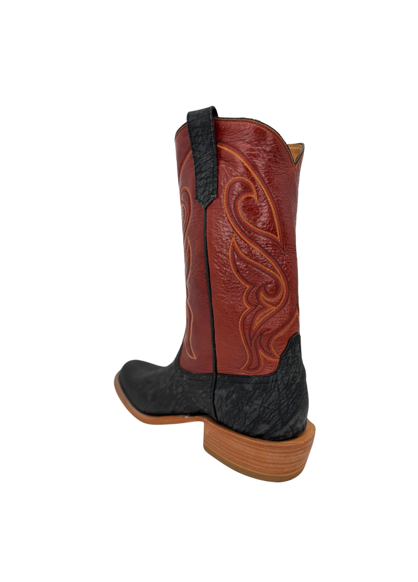 Rios of Mercedes Black Shrunken Poseidon Cowboy Boot