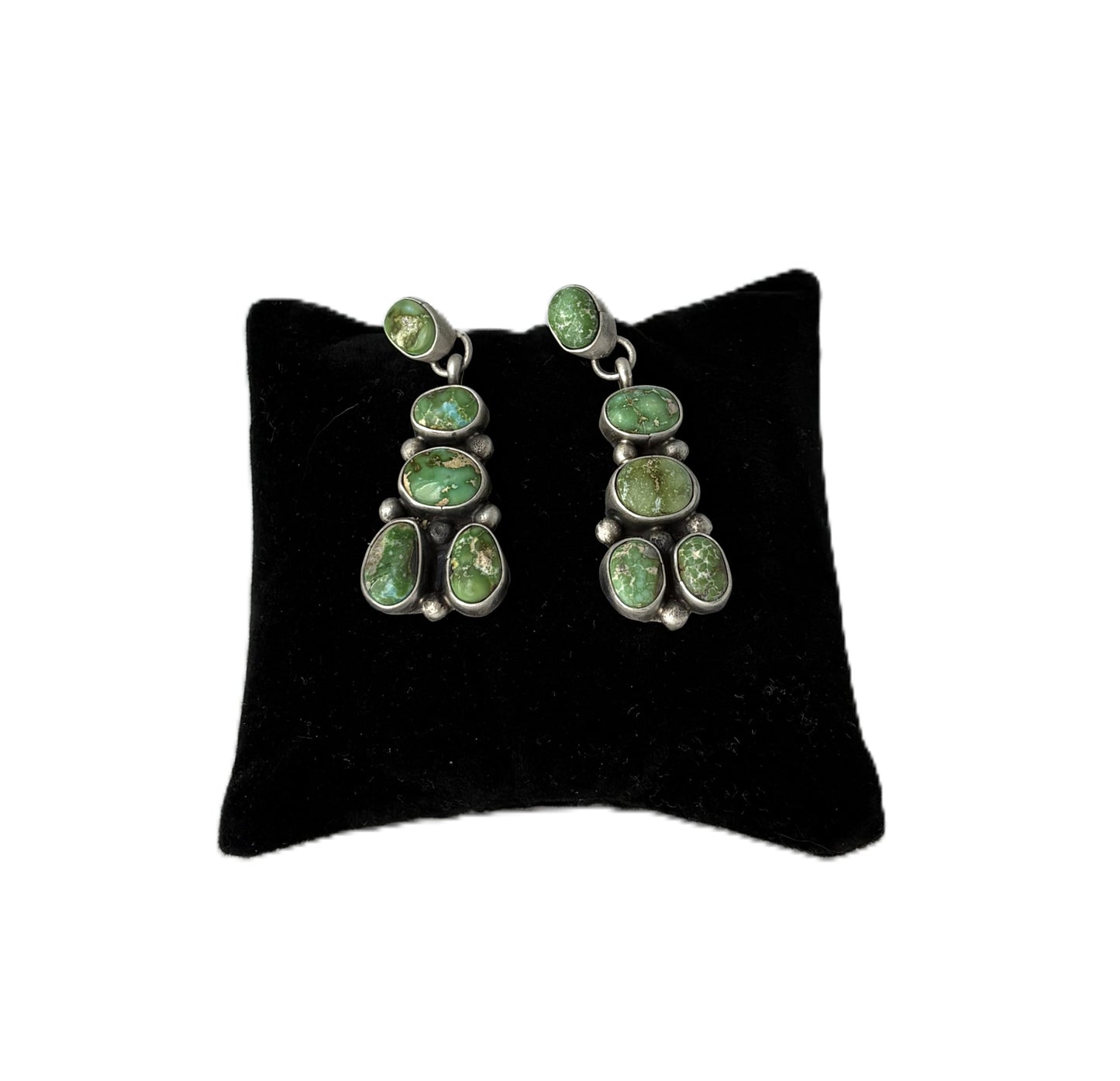 5 Stone Turquoise Earrings